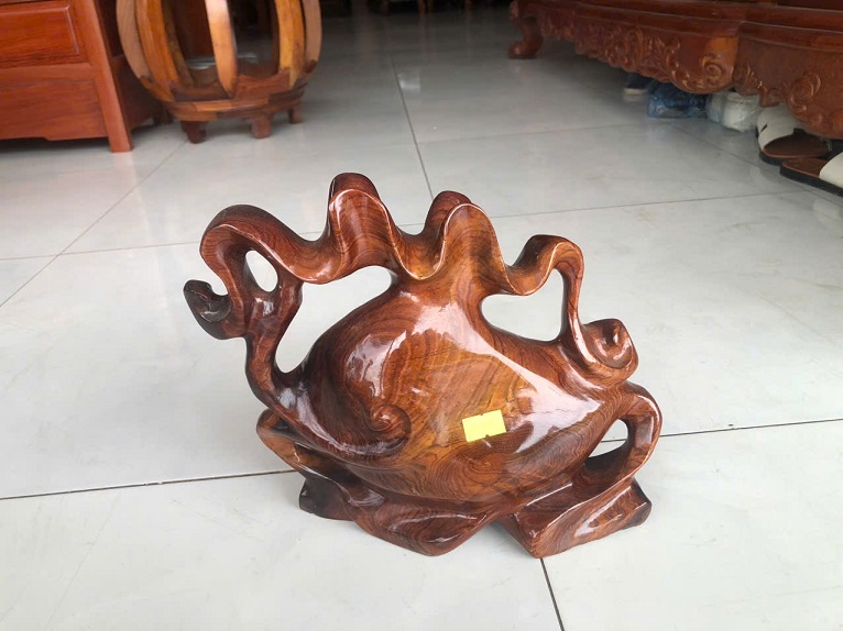 Bình phay gỗ cẩm mẫu 01